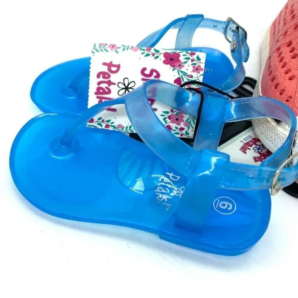 Toddler Girls Size 6 Sandals Set Of 2 New
